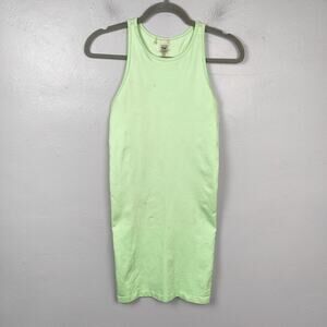 Aritzia‎ TNA Body Kaplan Dress Womens Small Green Mini Racerback Stretch Tennis